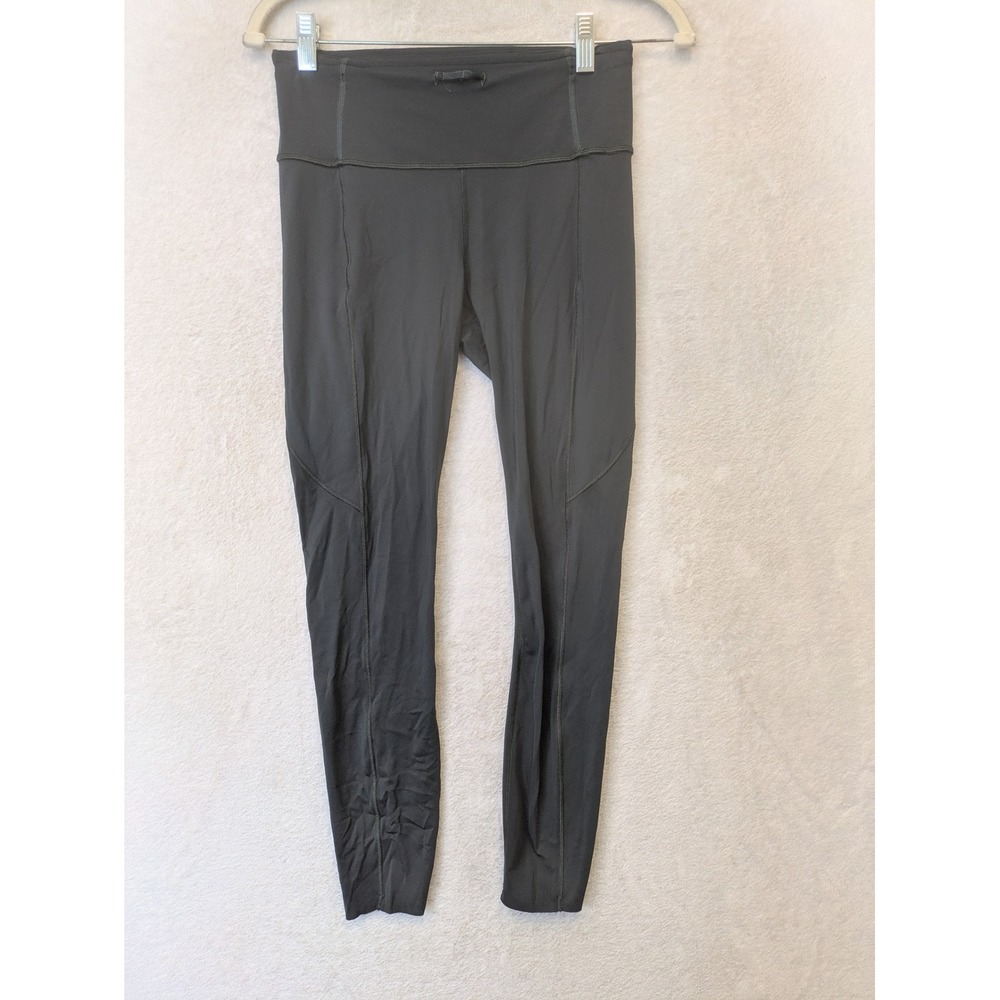 Lululemon Leggings Women's 6 Gray High Rise Reflective Speed Up Full Length